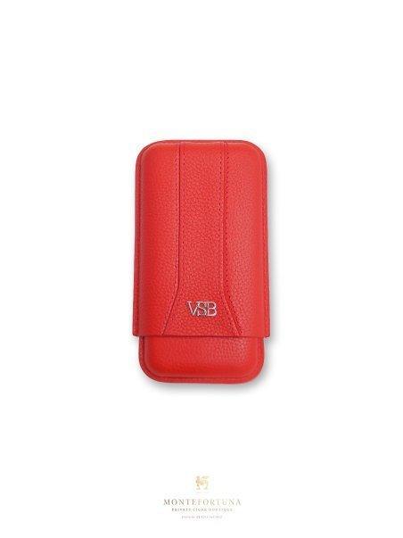VSB Red Leather Cigar Case